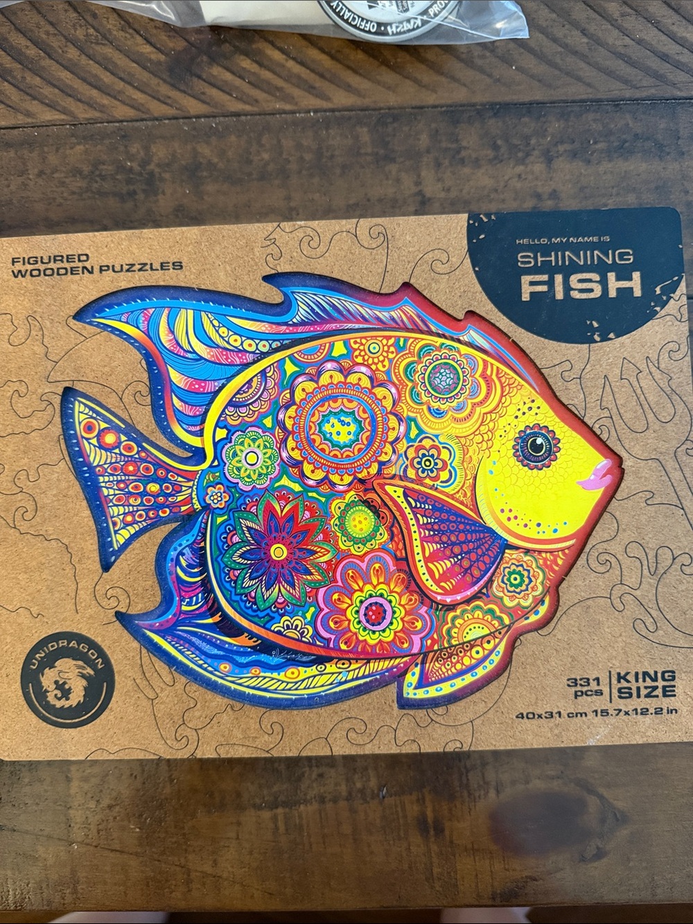 Shining Fish Wooden Puzzle - Multicolor